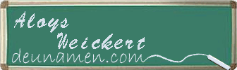 Aloys Weickert Visitenkarte